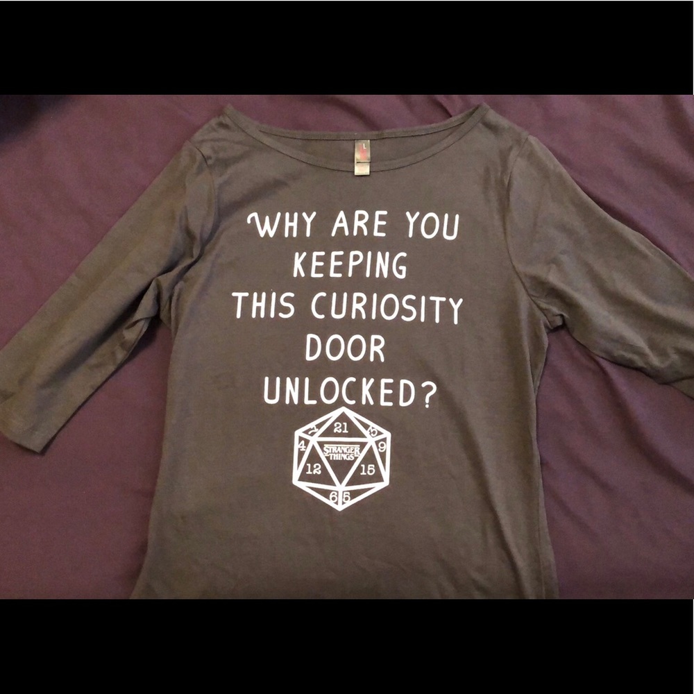 Stranger Things 3/4 Sleeve Shirt from Bookish Box